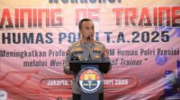 Kadiv Humas Polri Irjen. Pol. Sandi Nugroho membuka workshop training of trainer Polri Tahun Anggaran 2025.