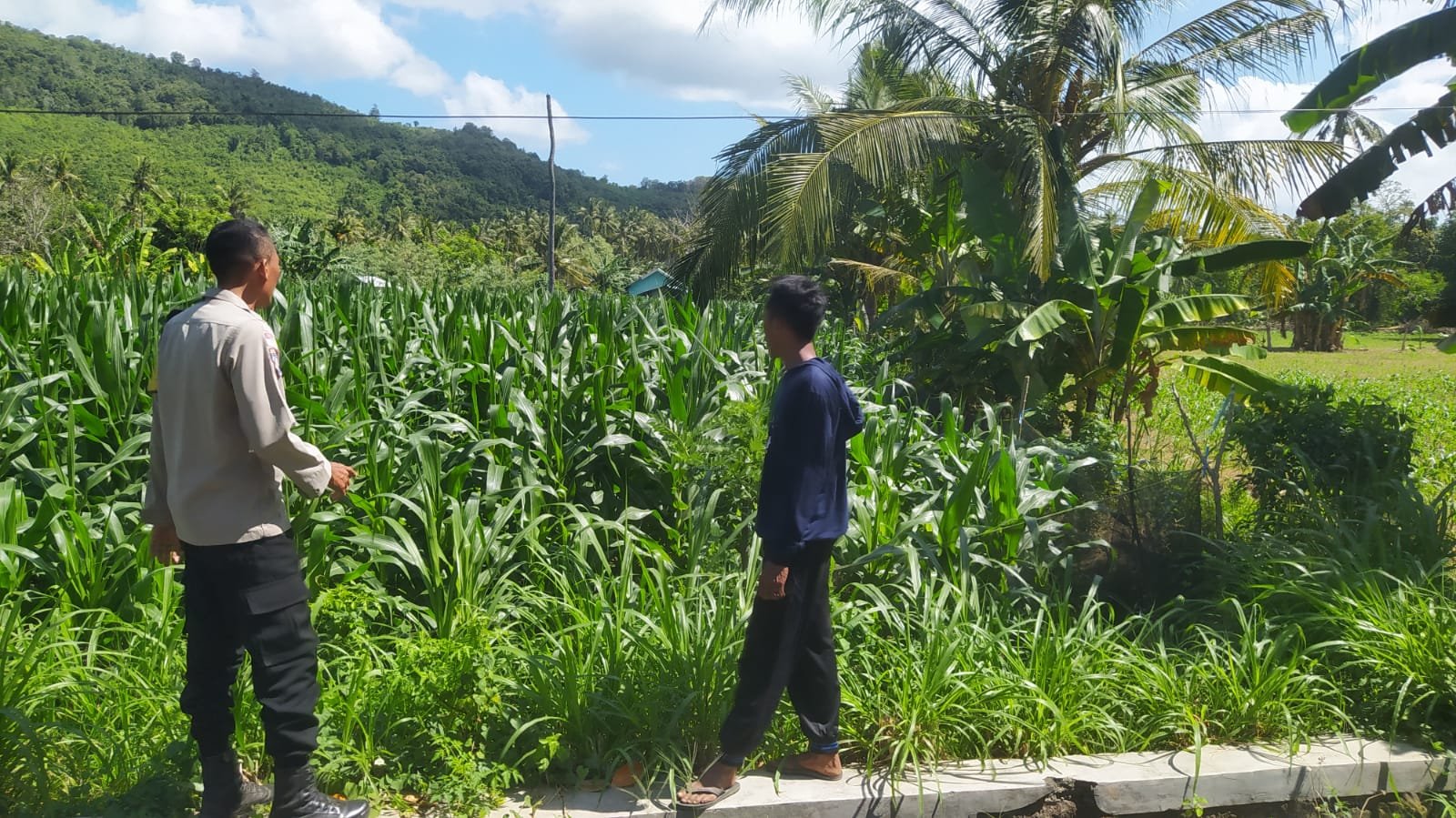 Polri Dampingi Petani di Desa Batu Putih