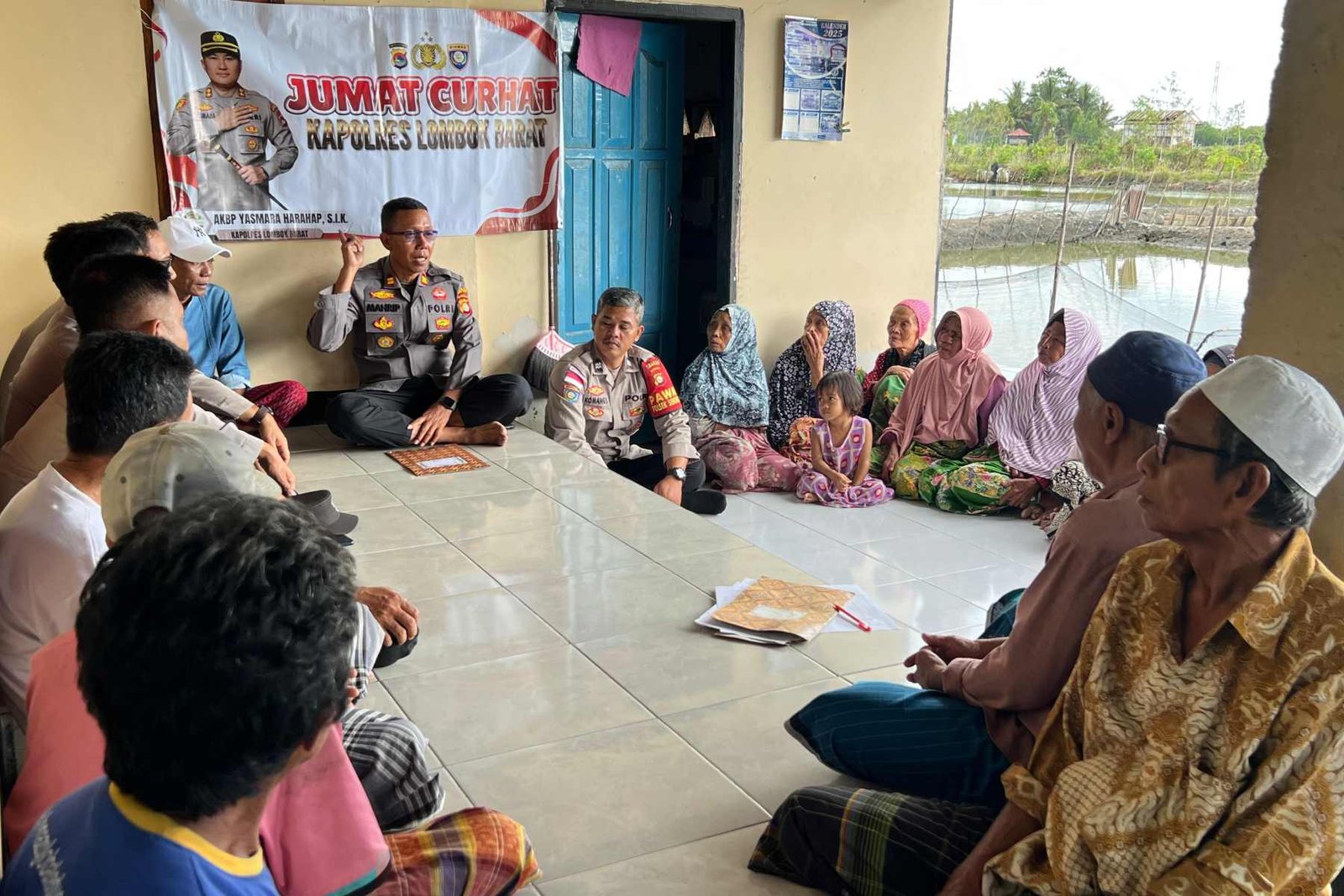 Jumat Curhat di Empol, Polisi Dukung Warga Kembangkan Budidaya Kepiting