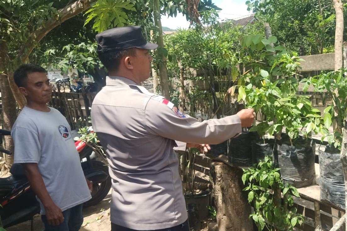 Sinergi Polri dan Masyarakat Sekotong Perkuat Ketahanan Pangan dan Kamtibmas