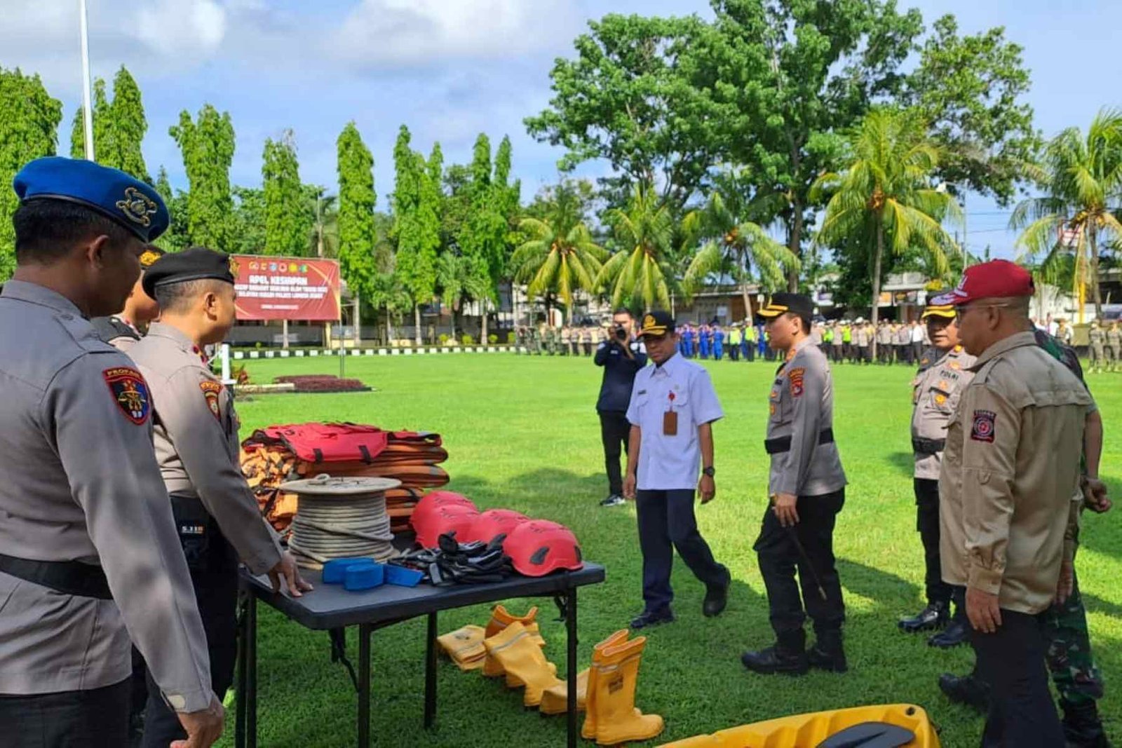 Kapolres Lobar Pimpin Apel Kesiapan Bencana, Tekankan Respons Cepat